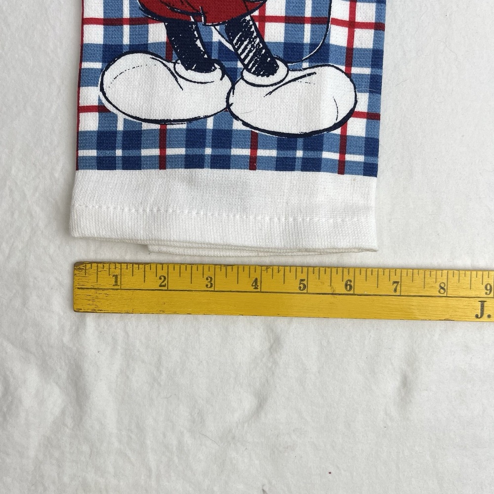 Disney Mickey Mouse Kitchen Dish Towel Sketchbook Red White‎ Blue New With Tags - Picture 5 of 9